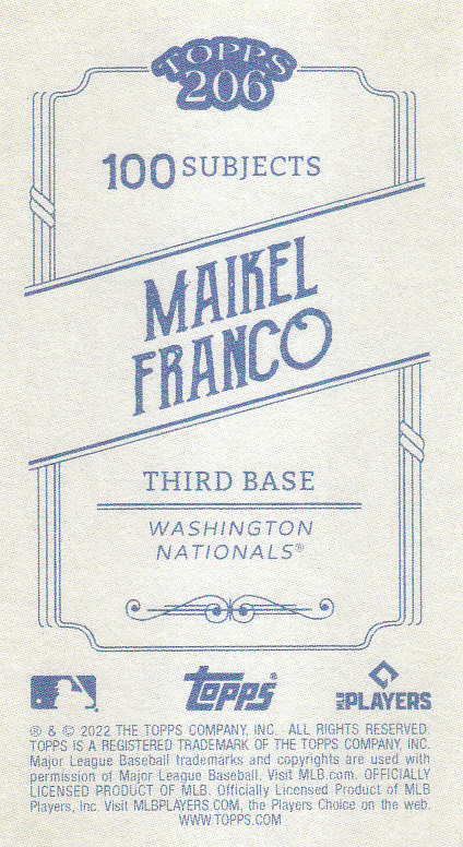 2022 Topps 206 Wave 1 Baseball "Main Set" Base Cards - Picture 139 of 155