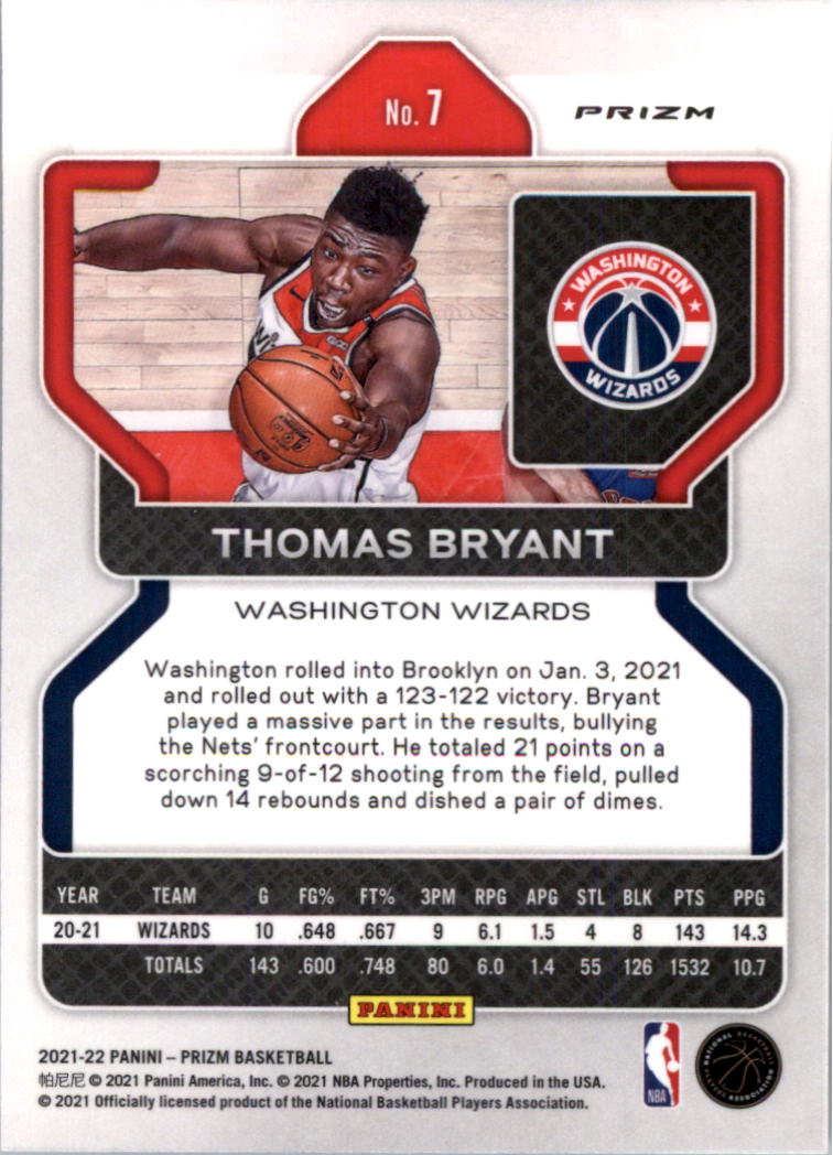 2021-22 Panini Prizm Prizms choix de cartes de basketball sur glace - Photo 3 sur 239