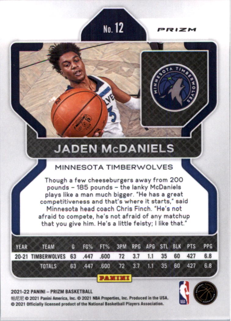 2021-22 Panini Prizm Prizms choix de cartes de basketball sur glace - Photo 9 sur 239