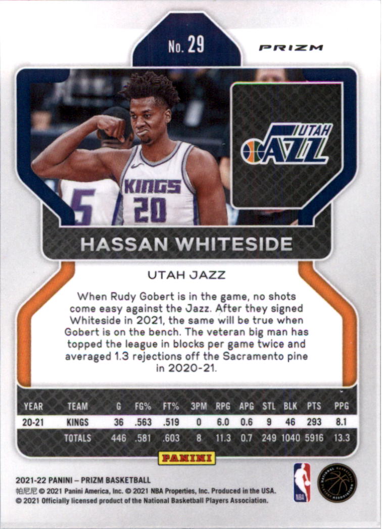 2021-22 Panini Prizm Prizms choix de cartes de basketball sur glace - Photo 25 sur 239