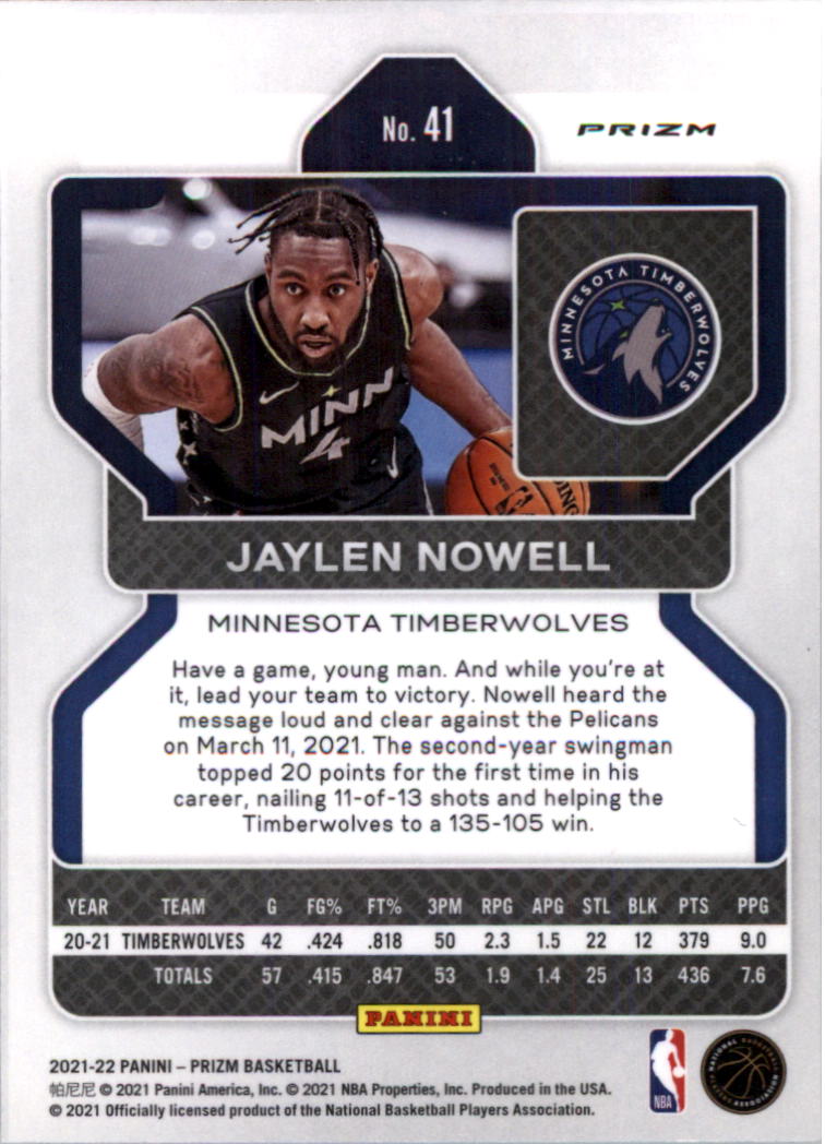2021-22 Panini Prizm Prizms choix de cartes de basketball sur glace - Photo 33 sur 239