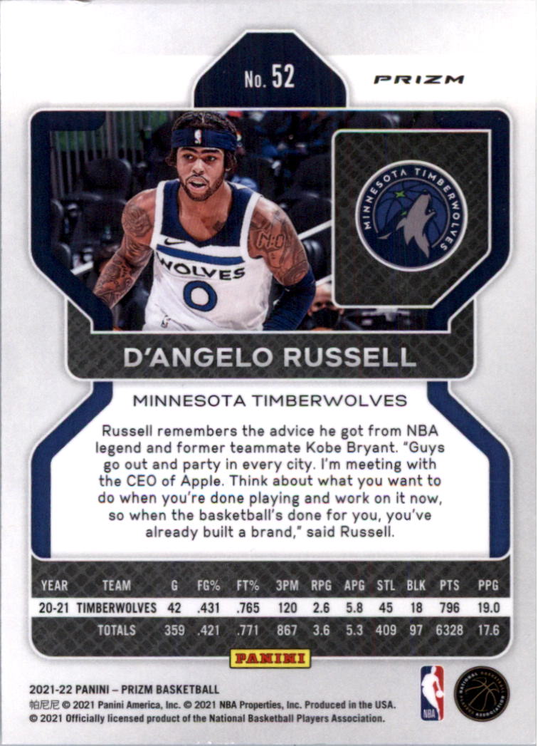 2021-22 Panini Prizm Prizms choix de cartes de basketball sur glace - Photo 45 sur 239