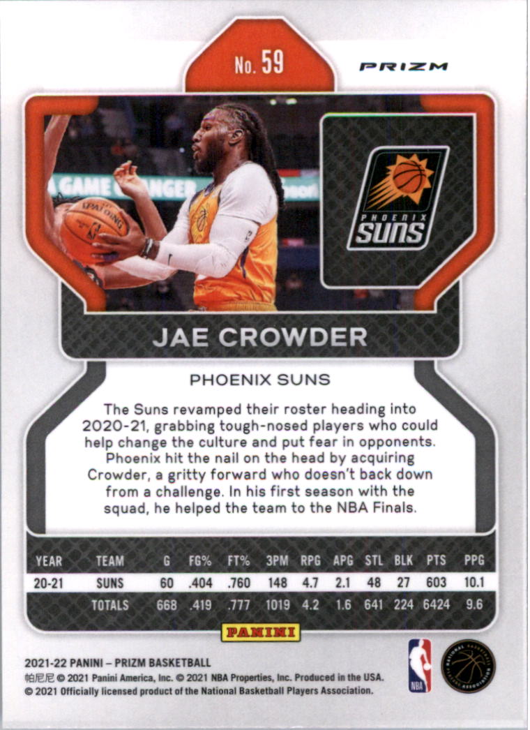 2021-22 Panini Prizm Prizms choix de cartes de basketball sur glace - Photo 51 sur 239