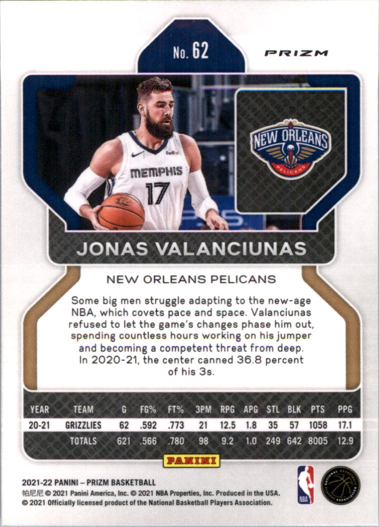 2021-22 Panini Prizm Prizms choix de cartes de basketball sur glace - Photo 53 sur 239