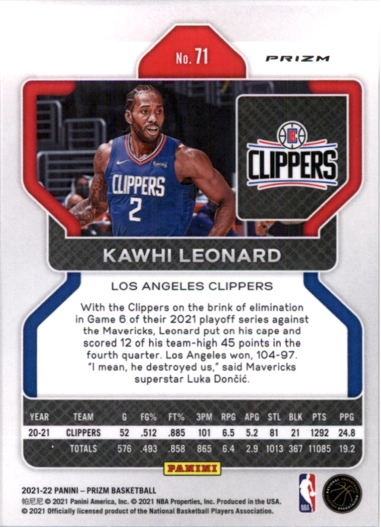 2021-22 Panini Prizm Prizms choix de cartes de basketball sur glace - Photo 57 sur 239