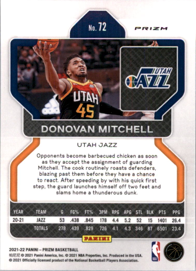 2021-22 Panini Prizm Prizms choix de cartes de basketball sur glace - Photo 59 sur 239