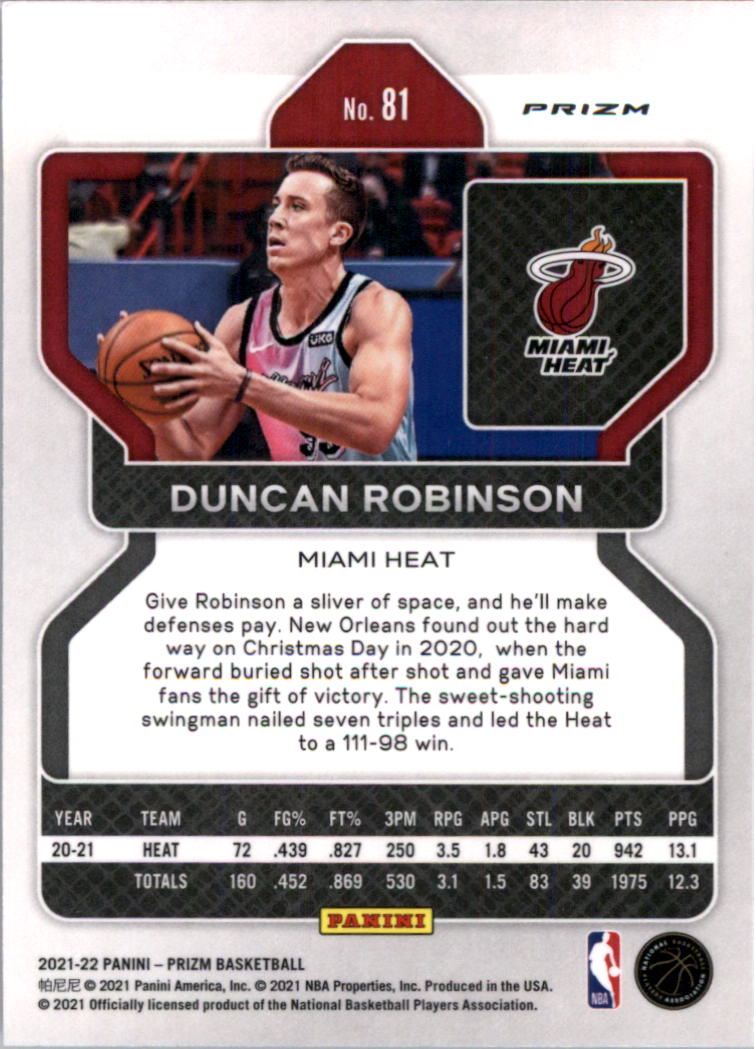 2021-22 Panini Prizm Prizms choix de cartes de basketball sur glace - Photo 71 sur 239