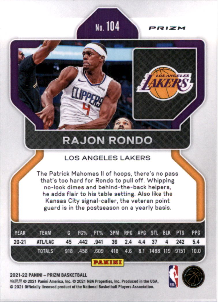 2021-22 Panini Prizm Prizms choix de cartes de basketball sur glace - Photo 89 sur 239