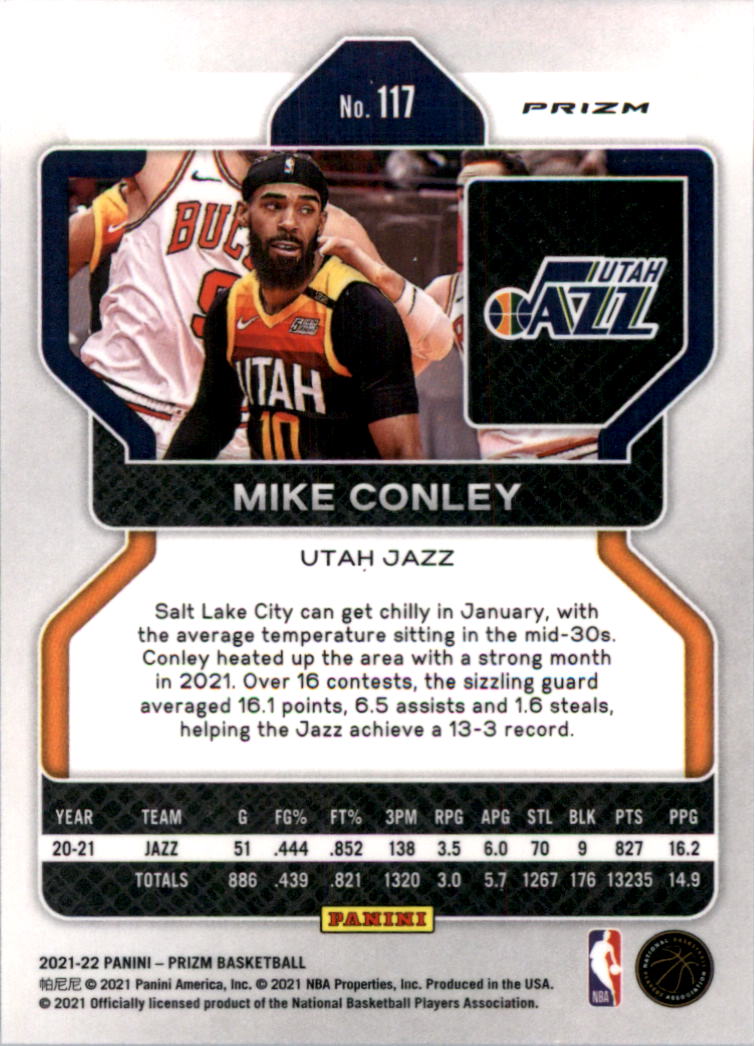 2021-22 Panini Prizm Prizms choix de cartes de basketball sur glace - Photo 99 sur 239