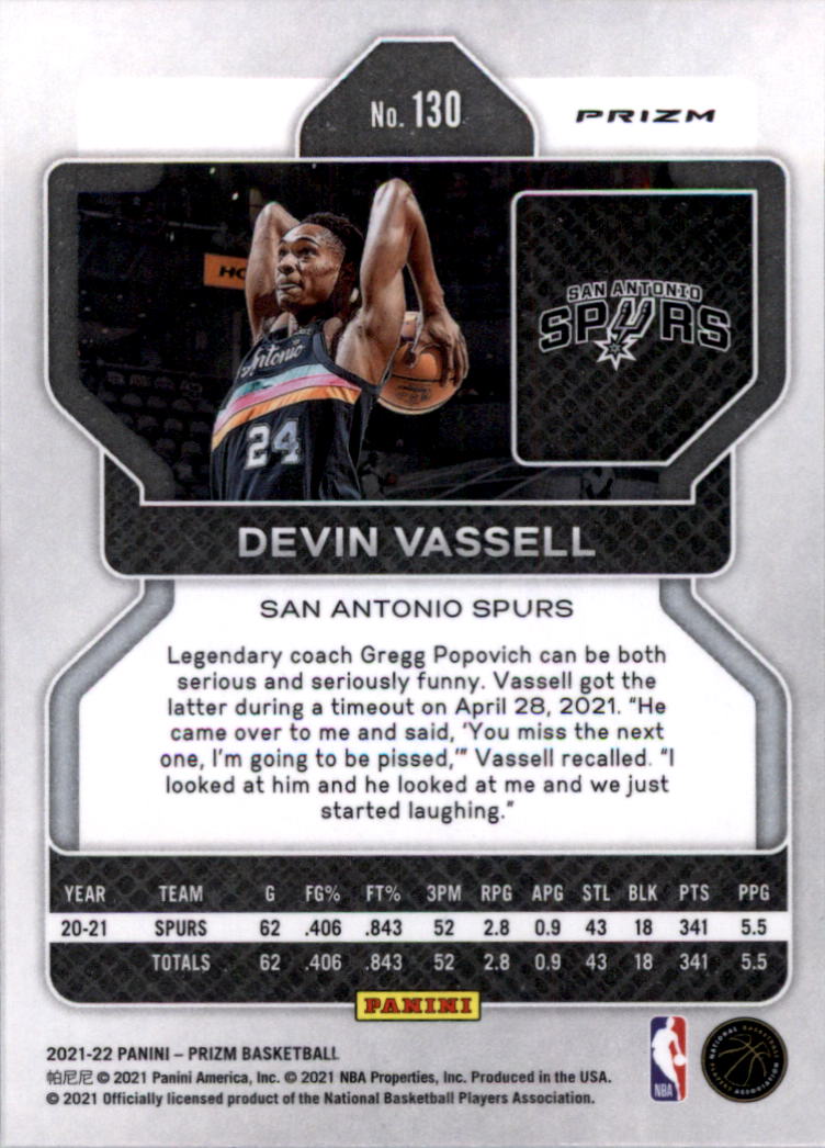 2021-22 Panini Prizm Prizms choix de cartes de basketball sur glace - Photo 109 sur 239
