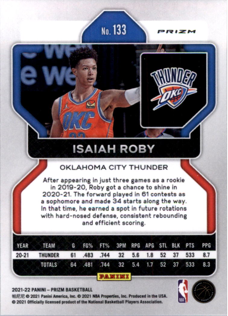 2021-22 Panini Prizm Prizms choix de cartes de basketball sur glace - Photo 111 sur 239