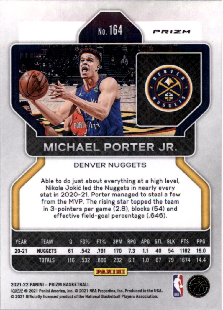 2021-22 Panini Prizm Prizms choix de cartes de basketball sur glace - Photo 133 sur 239