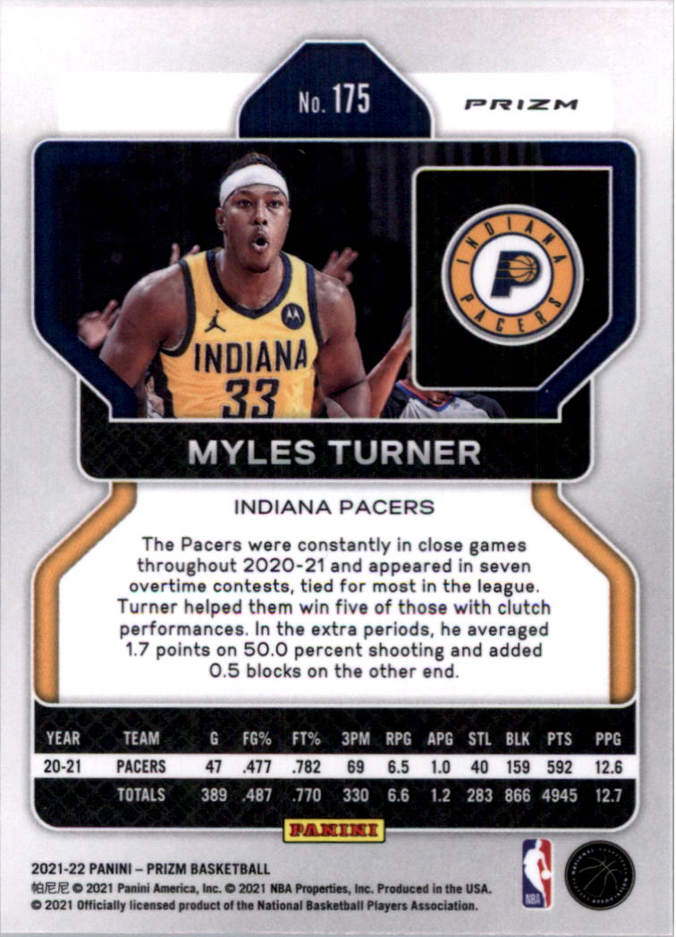 2021-22 Panini Prizm Prizms choix de cartes de basketball sur glace - Photo 147 sur 239