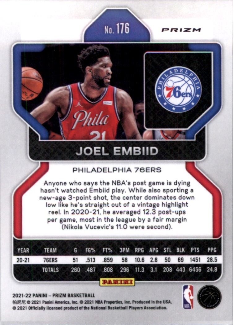 2021-22 Panini Prizm Prizms choix de cartes de basketball sur glace - Photo 149 sur 239