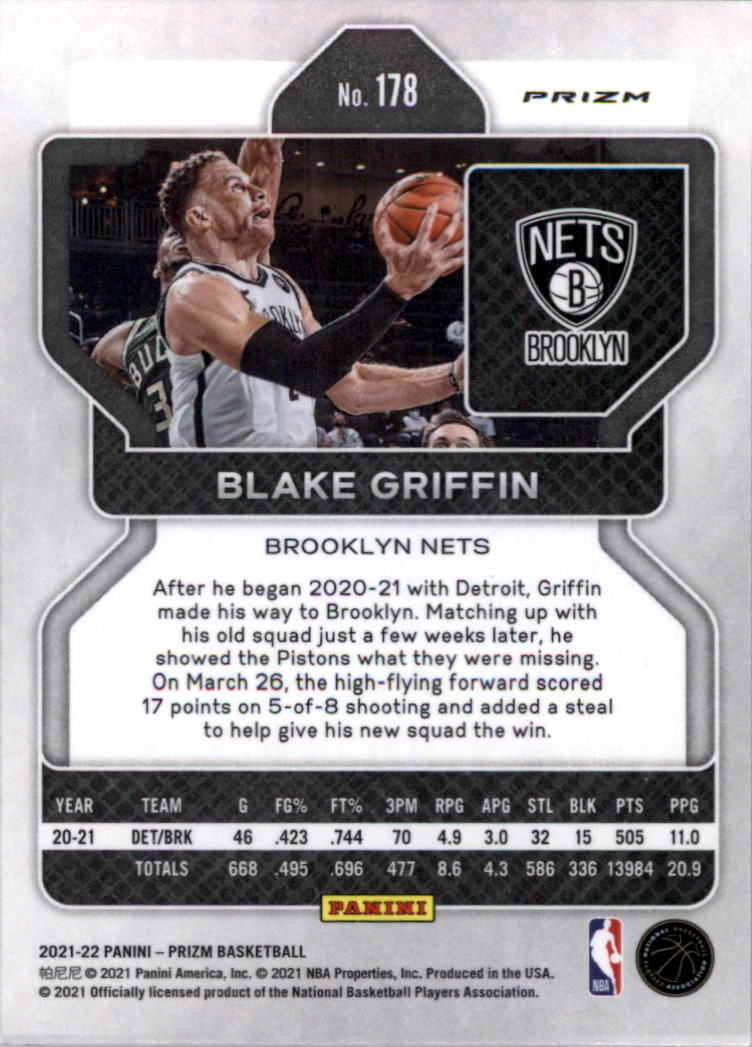 2021-22 Panini Prizm Prizms choix de cartes de basketball sur glace - Photo 153 sur 239