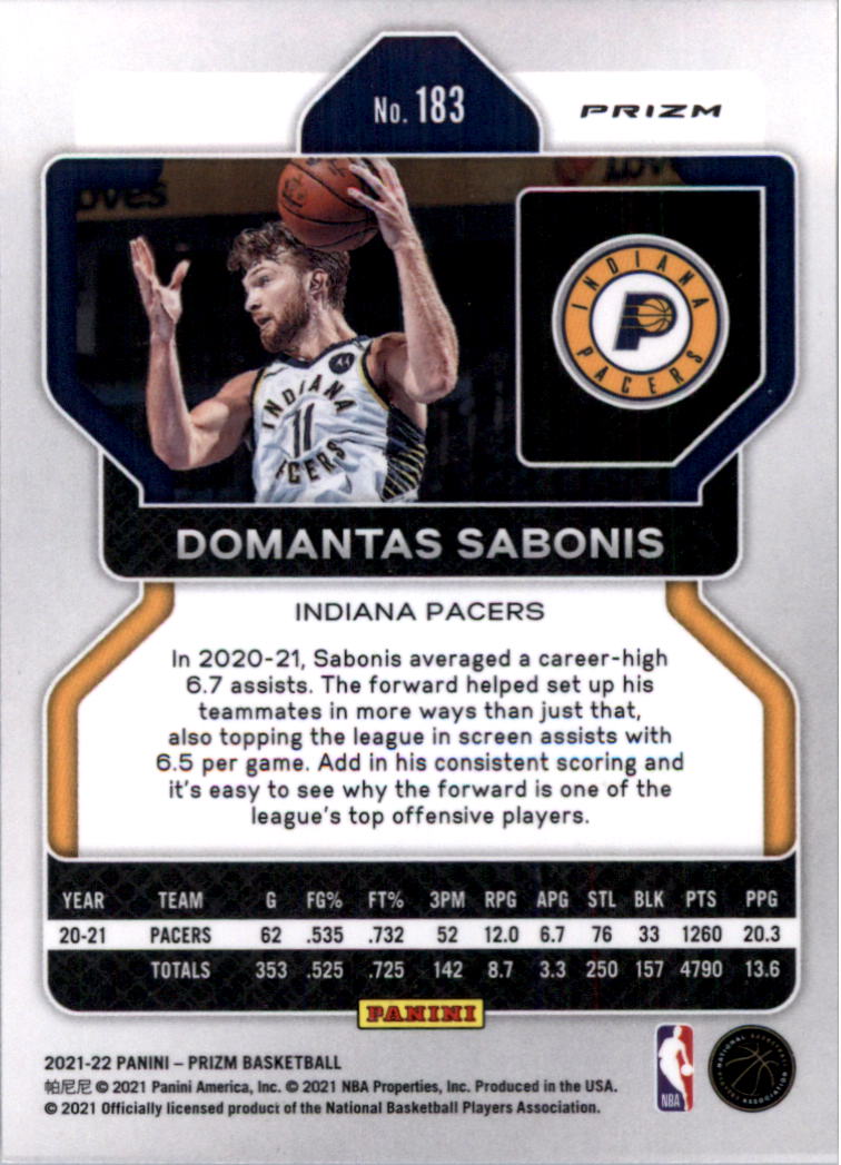 2021-22 Panini Prizm Prizms choix de cartes de basketball sur glace - Photo 159 sur 239