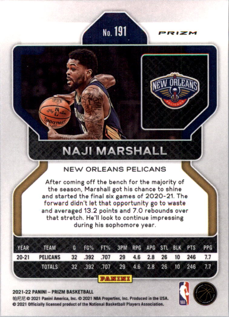 2021-22 Panini Prizm Prizms choix de cartes de basketball sur glace - Photo 169 sur 239