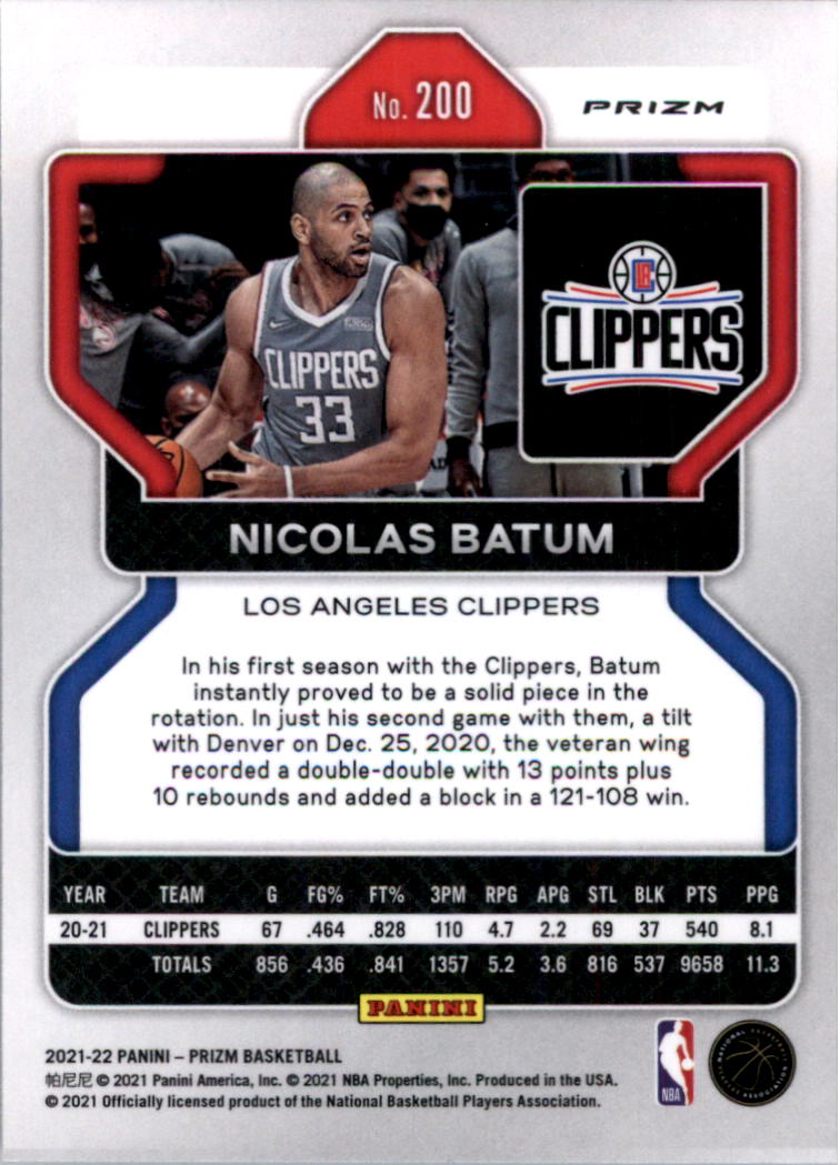 2021-22 Panini Prizm Prizms choix de cartes de basketball sur glace - Photo 173 sur 239