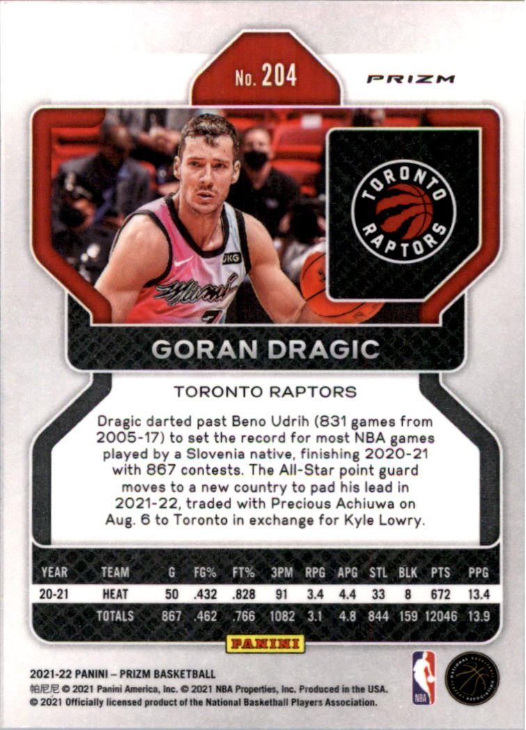 2021-22 Panini Prizm Prizms choix de cartes de basketball sur glace - Photo 177 sur 239