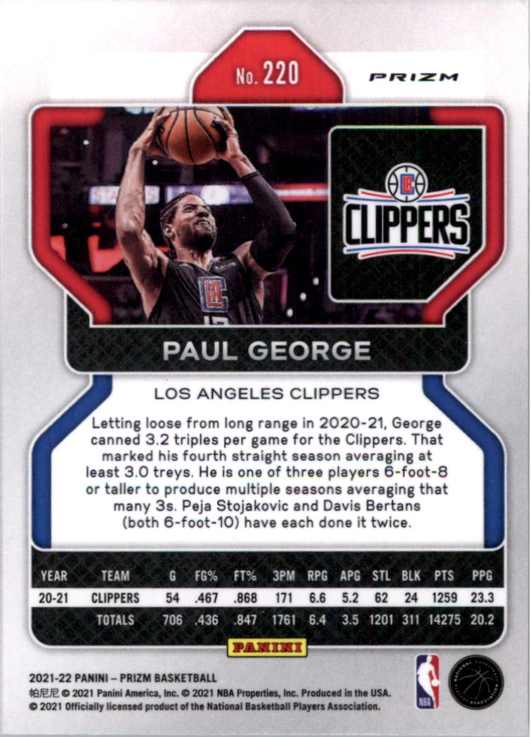 2021-22 Panini Prizm Prizms choix de cartes de basketball sur glace - Photo 191 sur 239