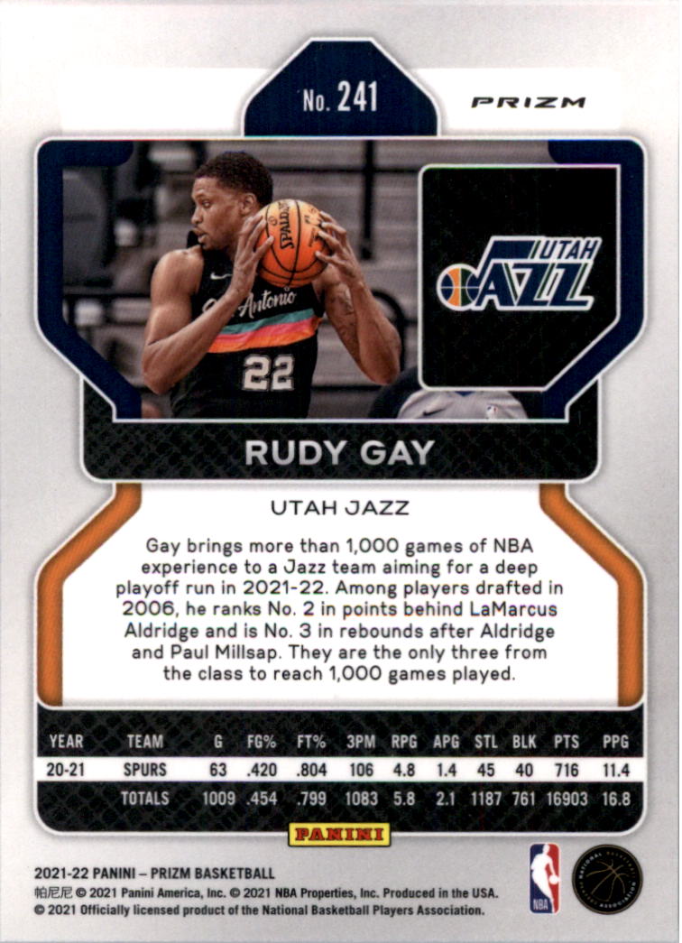 2021-22 Panini Prizm Prizms choix de cartes de basketball sur glace - Photo 203 sur 239