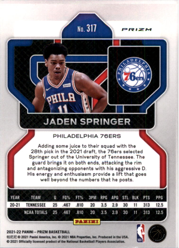 2021-22 Panini Prizm Prizms choix de cartes de basketball sur glace - Photo 233 sur 239