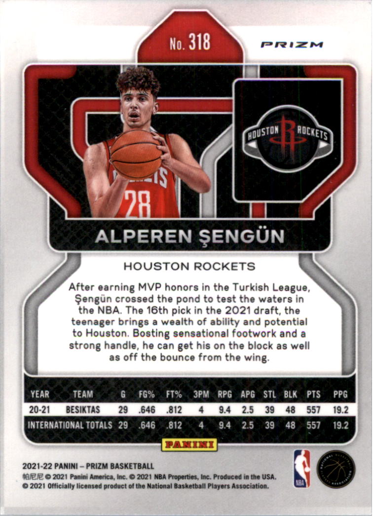 2021-22 Panini Prizm Prizms choix de cartes de basketball sur glace - Photo 235 sur 239