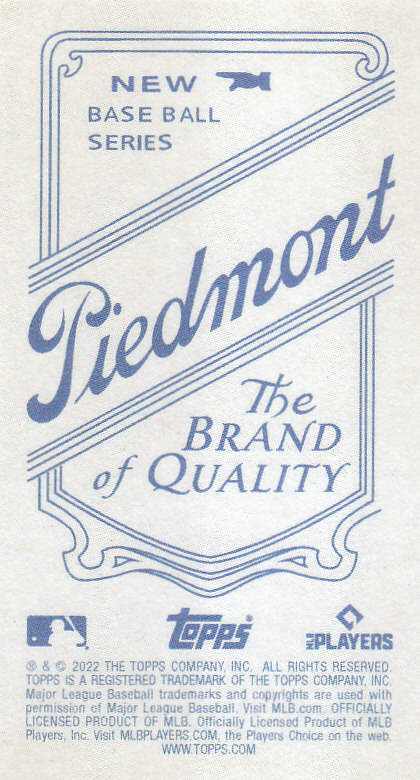 2022 Topps 206 Wave 2 Baseball "Piedmont Back" Parallel Cards - Picture 11 of 25