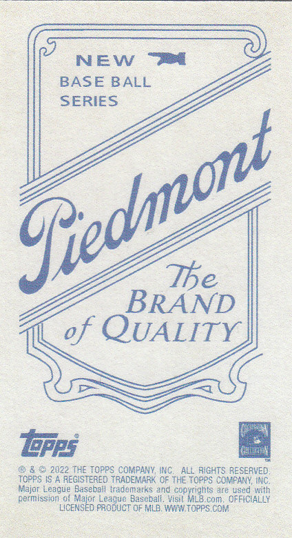 2022 Topps 206 Wave 2 Baseball "Piedmont Back" Parallel Cards - Picture 17 of 25