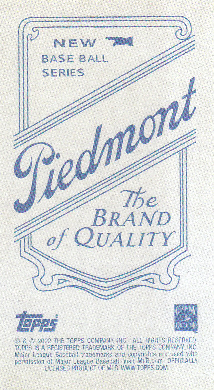 2022 Topps 206 Wave 2 Baseball "Piedmont Back" Parallel Cards - Picture 19 of 25