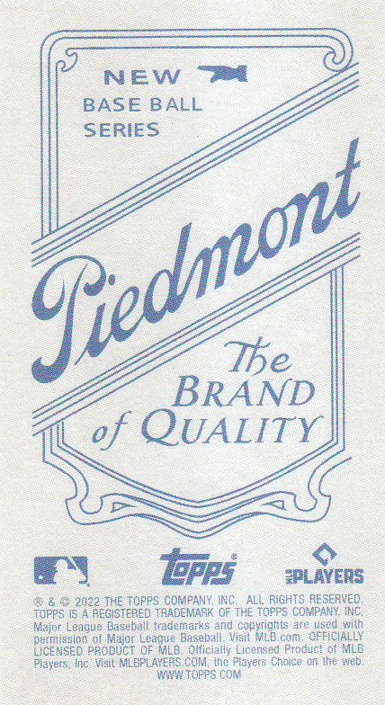 2022 Topps 206 Wave 2 Baseball "Piedmont Back" Parallel Cards - Picture 25 of 25