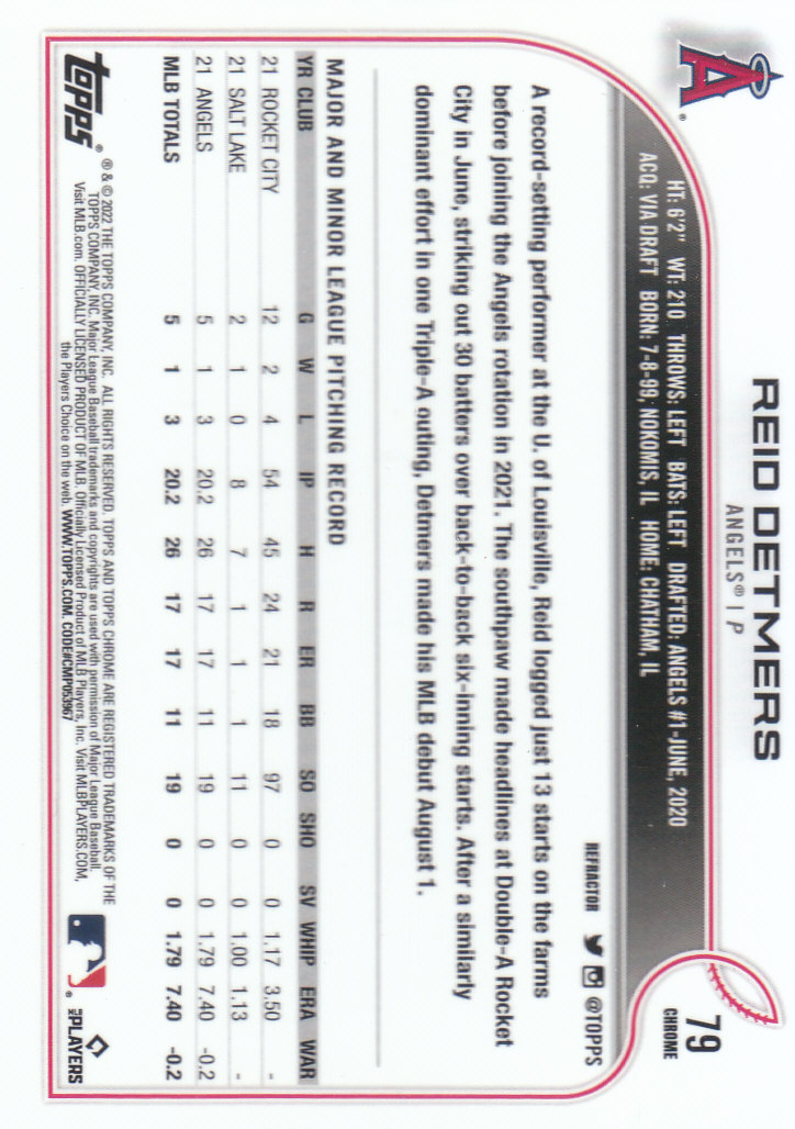 2022 Topps Chrome Baseball "Refractors" Parallel Cards - Picture 57 of 159