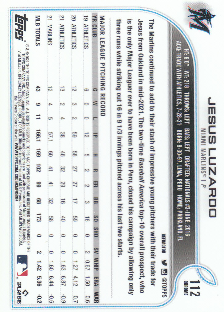 2022 Topps Chrome Baseball "Refractors" Parallel Cards - Picture 79 of 159
