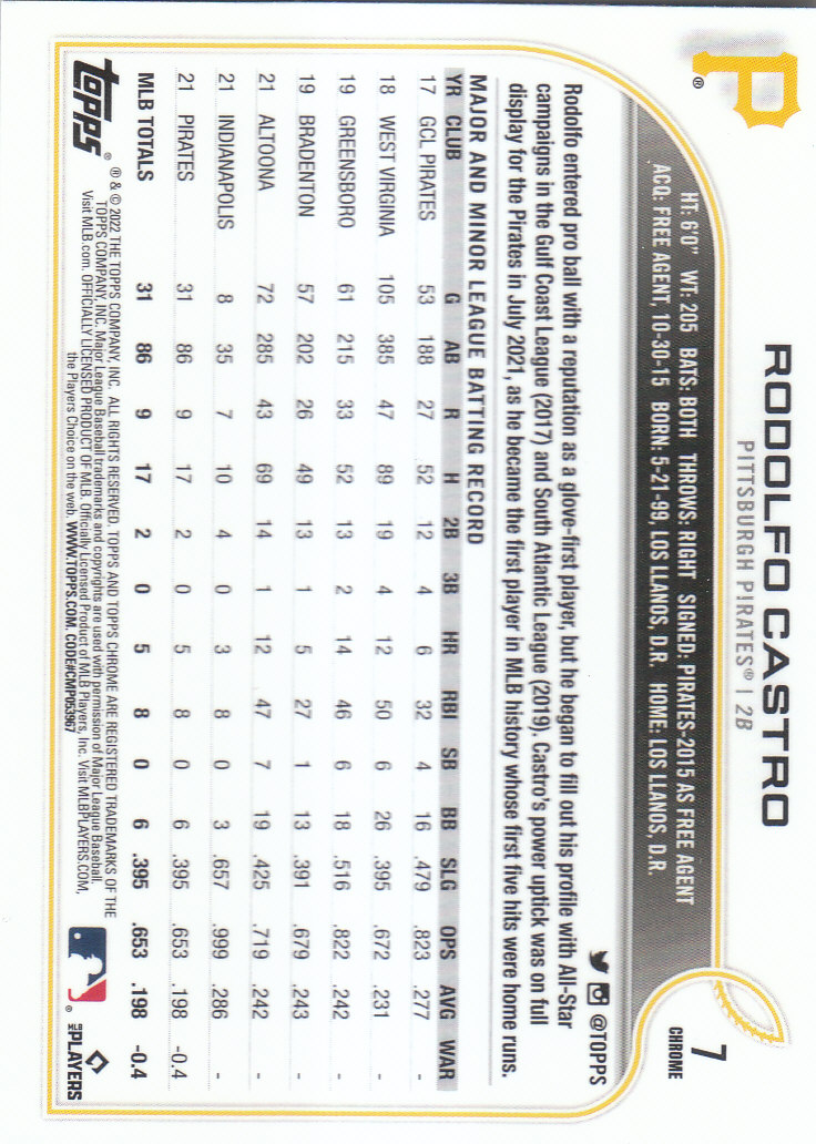 2022 Topps Chrome Baseball "Prism Refractors" Parallel Cards - Picture 5 of 93