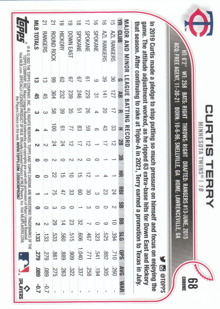 2022 Topps Chrome Baseball "Prism Refractors" Parallel Cards - Picture 35 of 93