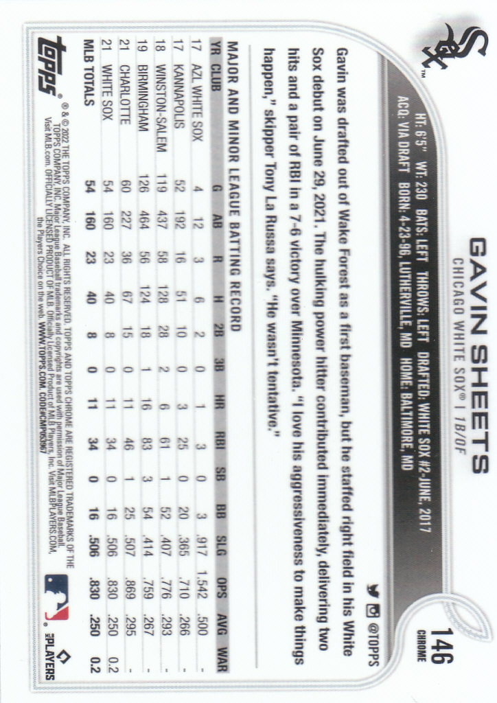 2022 Topps Chrome Baseball "Prism Refractors" Parallel Cards - Picture 57 of 93