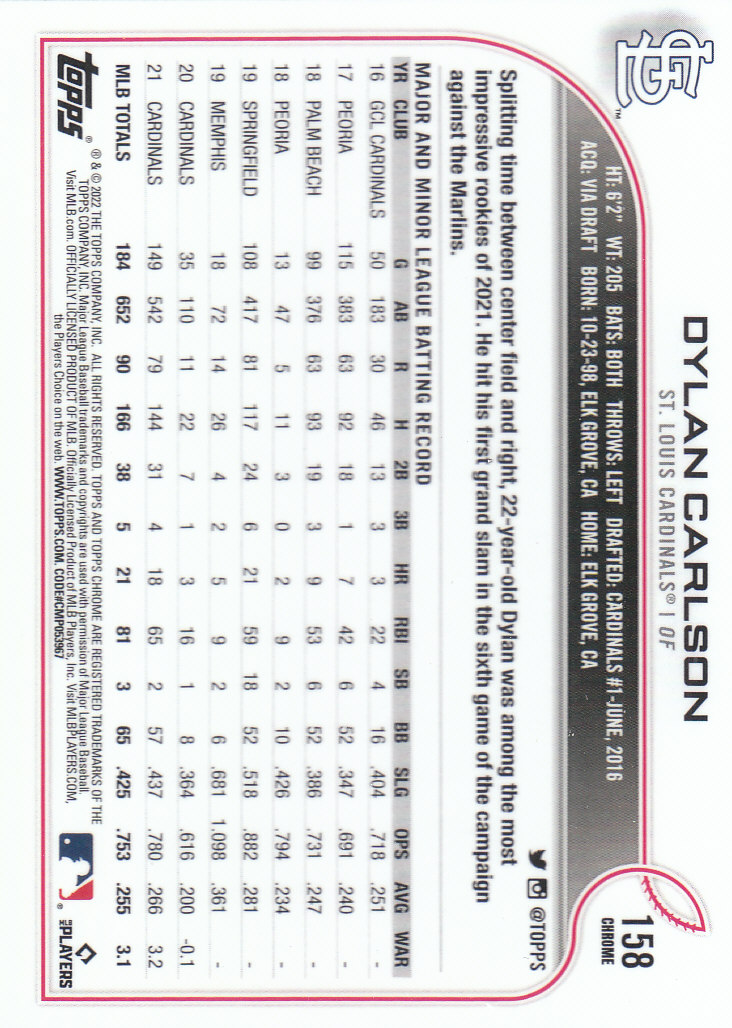 2022 Topps Chrome Baseball "Prism Refractors" Parallel Cards - Picture 67 of 93