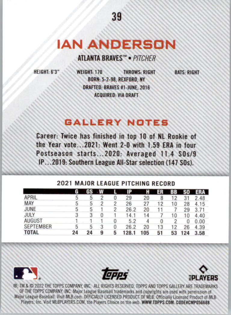 2022 Topps Gallery Baseball "Main Set" Base Cards #1 to #200 - Picture 67 of 359