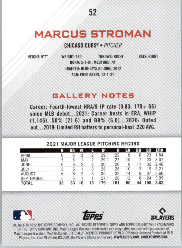 2022 Topps Gallery Baseball "Main Set" Base Cards #1 to #200 - Picture 89 of 359