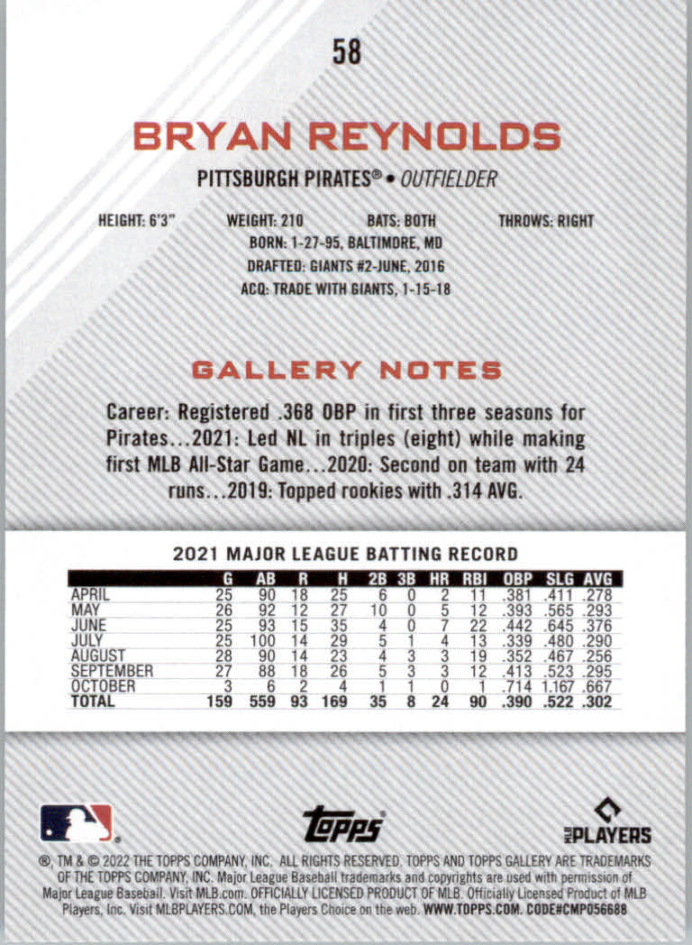 2022 Topps Gallery Baseball "Main Set" Base Cards #1 to #200 - Picture 99 of 359