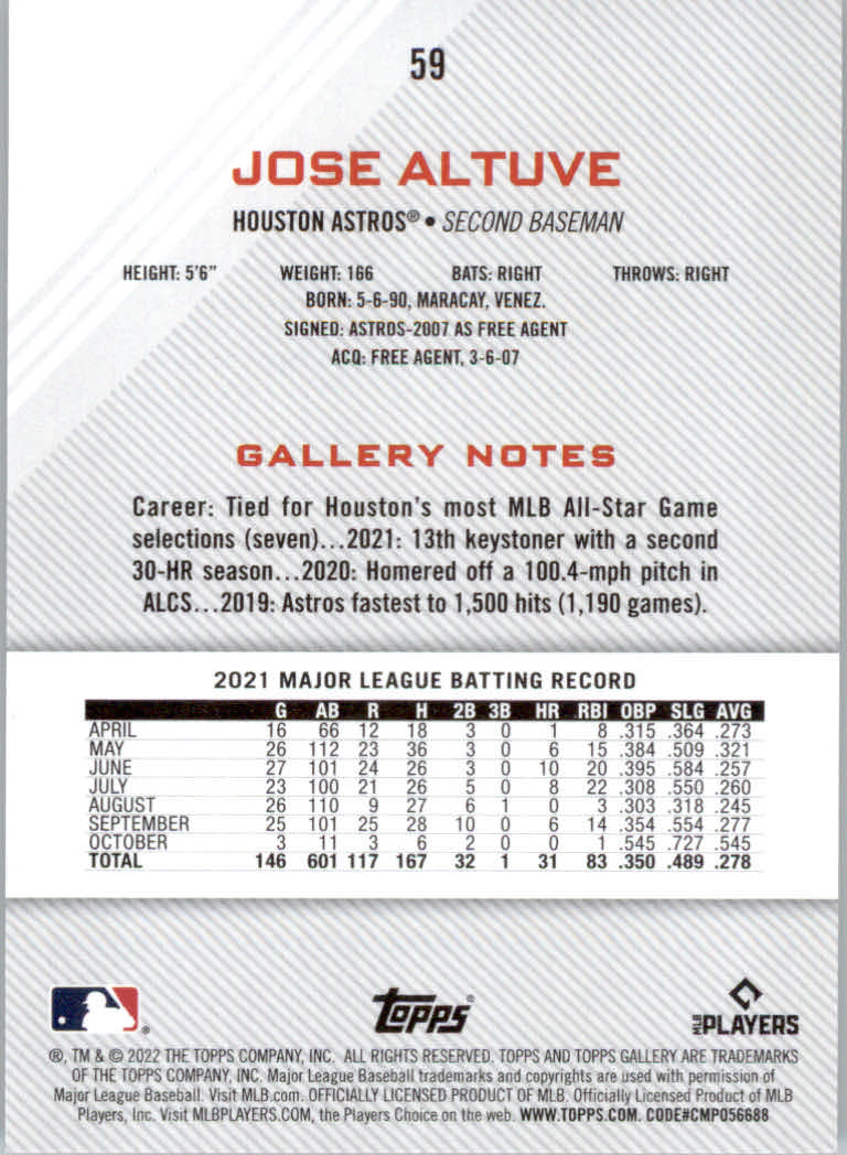 2022 Topps Gallery Baseball "Main Set" Base Cards #1 to #200 - Picture 101 of 359