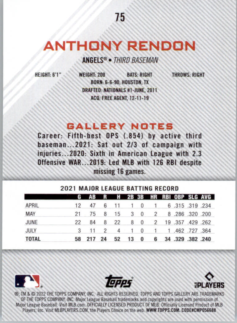 2022 Topps Gallery Baseball "Main Set" Base Cards #1 to #200 - Picture 127 of 359