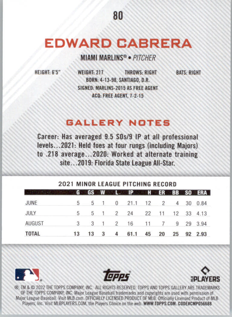 2022 Topps Gallery Baseball "Main Set" Base Cards #1 to #200 - Picture 137 of 359