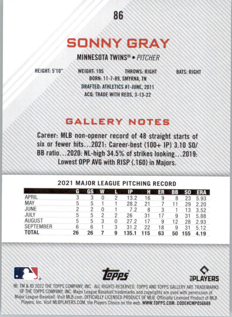 2022 Topps Gallery Baseball "Main Set" Base Cards #1 to #200 - Picture 149 of 359