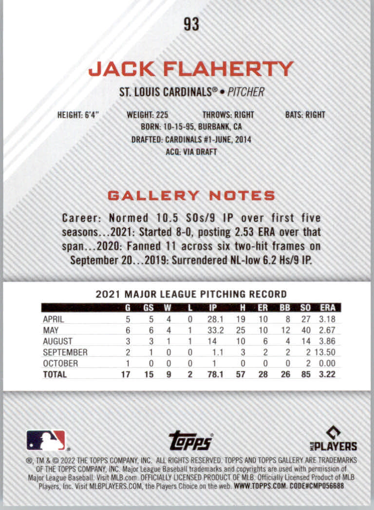 2022 Topps Gallery Baseball "Main Set" Base Cards #1 to #200 - Picture 161 of 359