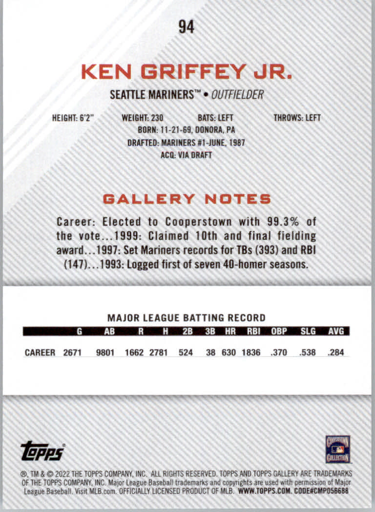 2022 Topps Gallery Baseball "Main Set" Base Cards #1 to #200 - Picture 163 of 359
