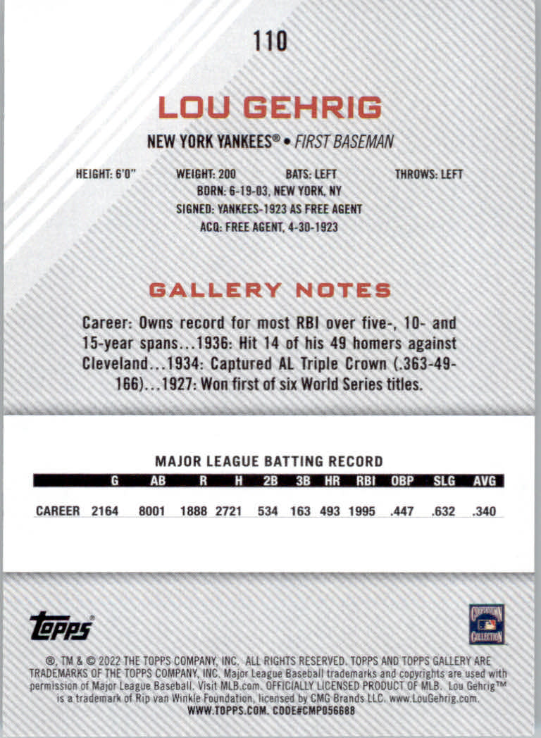 2022 Topps Gallery Baseball "Main Set" Base Cards #1 to #200 - Picture 193 of 359