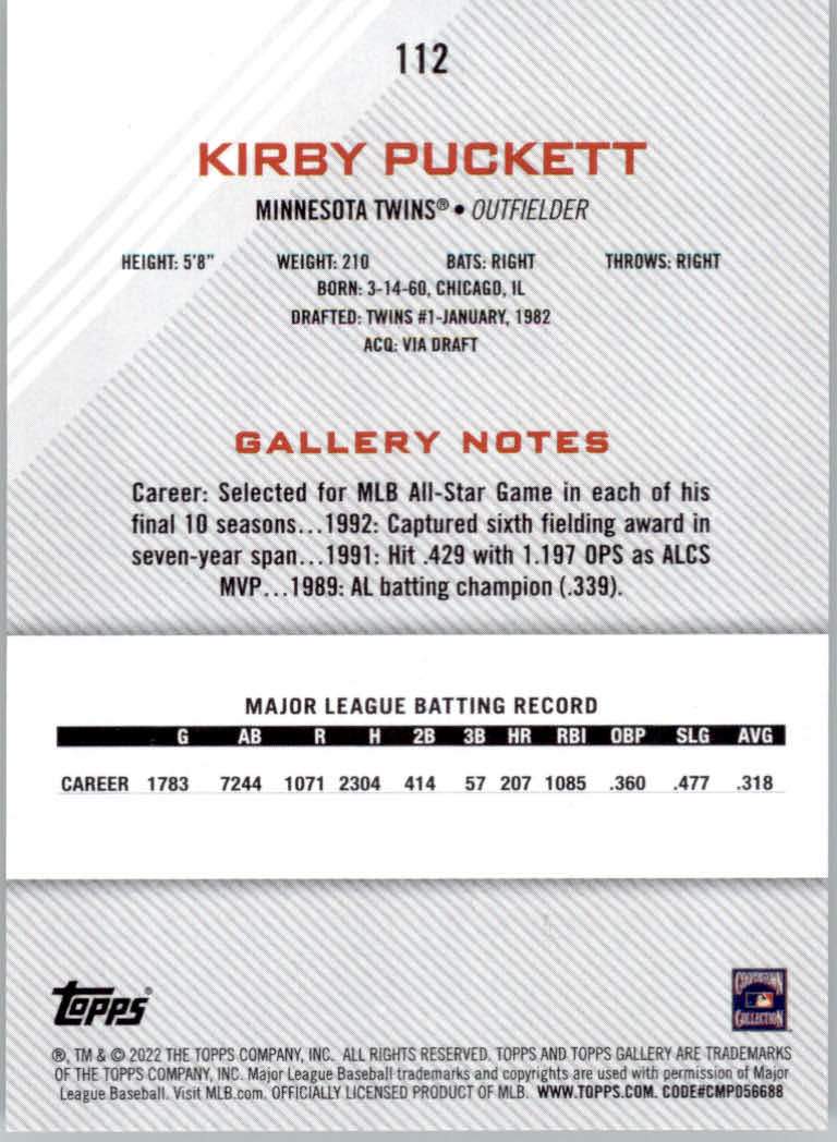 2022 Topps Gallery Baseball "Main Set" Base Cards #1 to #200 - Picture 195 of 359