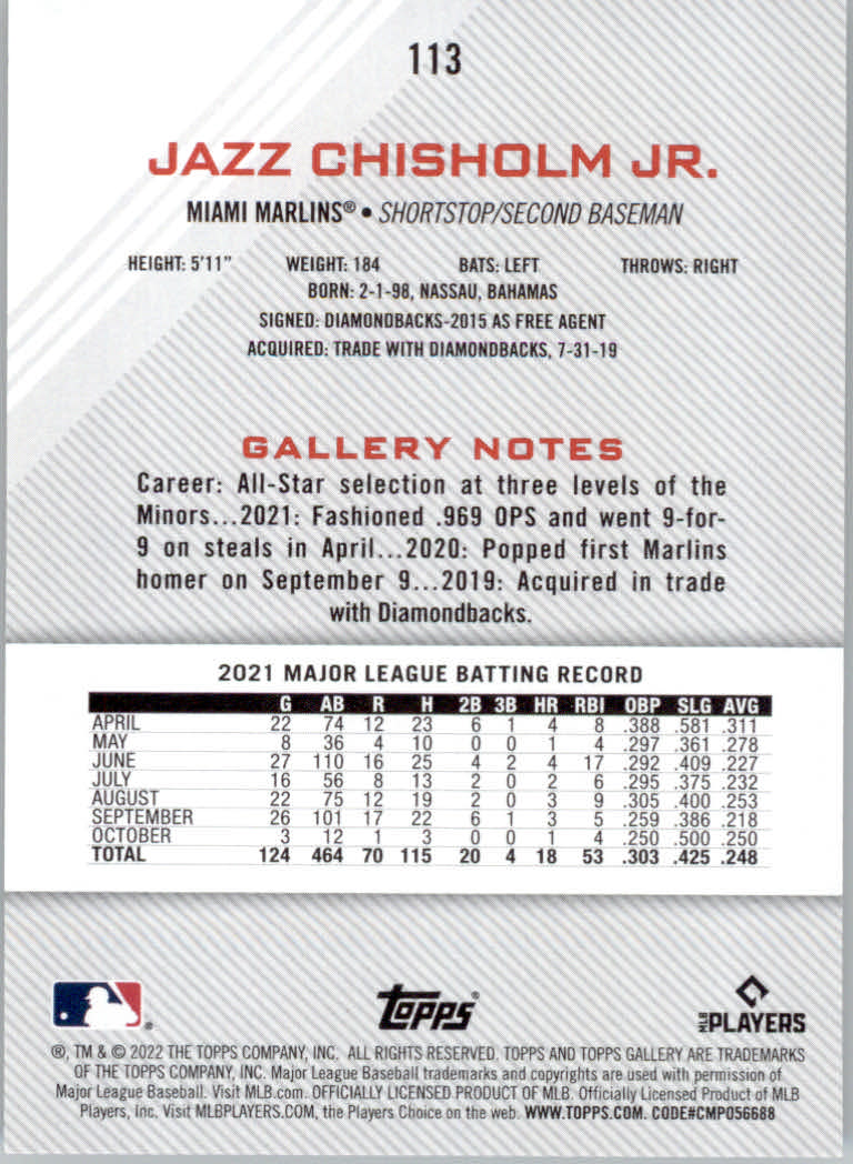 2022 Topps Gallery Baseball "Main Set" Base Cards #1 to #200 - Picture 197 of 359