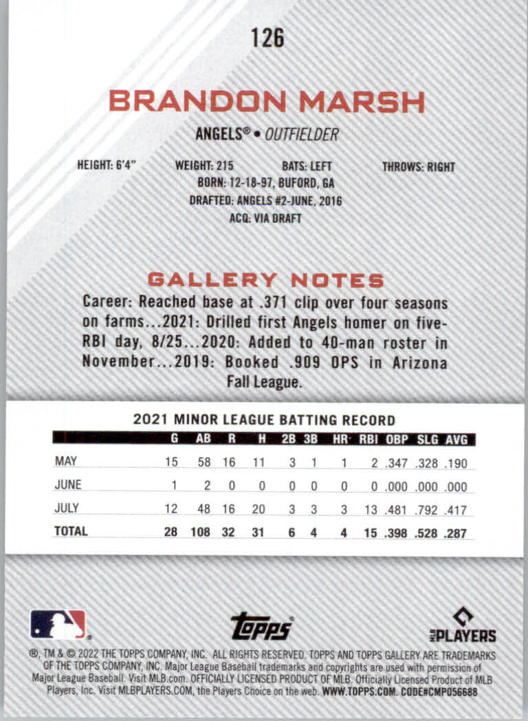 2022 Topps Gallery Baseball "Main Set" Base Cards #1 to #200 - Picture 221 of 359